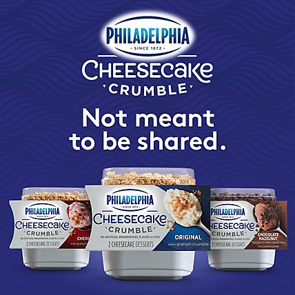 Philadelphia Cheesecake Crumble Original Cheesecake Desserts with Graham Crumble Pack - 2 Count - Image 7