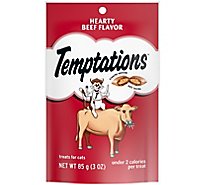 Temptations Classic Cruchy and Soft Hearty Beef Cat Treats - 3 Oz