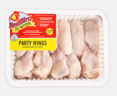 Red Bird Farms Raw Chicken Wing Party Tray - 1.25 Lb