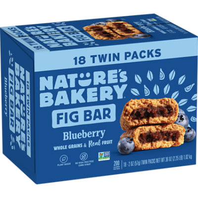 Nature’s Bakery Blueberry Fig Bar, 2 oz Twin packs, 18 Count