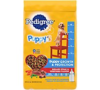 Pedigree Puppy Growth & Protection Grilled Steak & Vegetable Flavor Dry Dog Food - 16.3 Lb