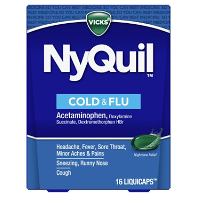 Vicks Nyquil Nighttime Liquicaps - 16 CT - Image 7