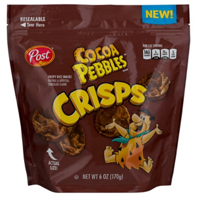 Post Cocoa Pebbles Crisps - 6 OZ