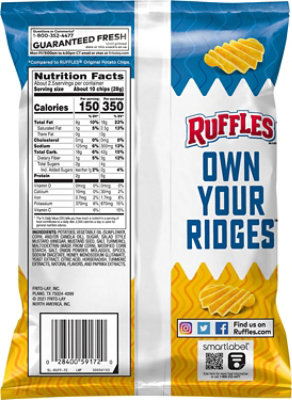 Ruffles Potato Chips Double Crunch Honey Mustard - 2.375 Oz - Image 6
