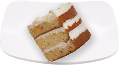 Signature SELECT Birthday Confetti Cake Slice - Each - Image 1