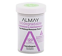 Almay Biodegradable Longwear & Waterproof Eye Makeup Remover Pads - 120 Count