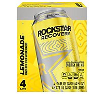 Rockstar Recovery Energy Drink Lemonade - 64 FZ