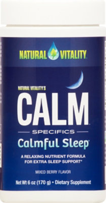 Natural Vitality Calm Specifics Dietary Supplement Calmful Sleep Mixed Berry - 6 Oz - Image 2