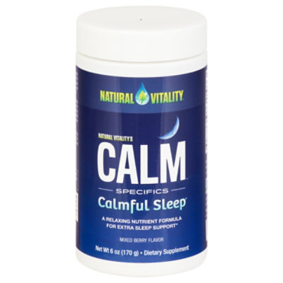 Natural Vitality Calm Specifics Dietary Supplement Calmful Sleep Mixed Berry - 6 Oz - Image 1