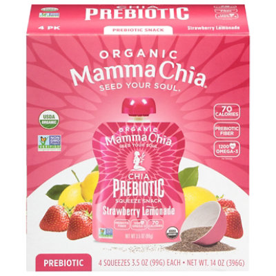 Mamma Chia Strawberry Lemonade Squeeze - 4-3.5 OZ - Image 2