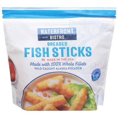 Waterfront Bistro Fish Sticks Breaded - 24 OZ