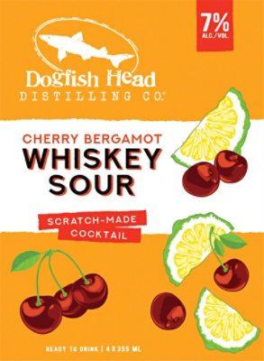 Dogfish Head Cherry Bergamont Whiskey Sour In Cans - 4-12 FZ - Image 2
