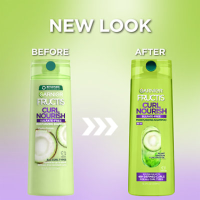 Garnier Fructis Curl Nourish Sulfate-Free Shampoo for All Curl Types - 12.5 Fl. Oz. - Image 4