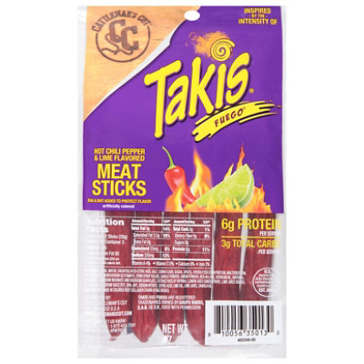 Takis Fuego Meat Stick 3oz - Hot Chili Pepper and Lime Flavor - Spicy Meat  Snack Inspired by Takis Fuego Tortilla Chip in the Snacks & Candy  department at