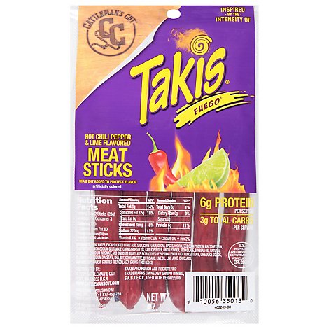 Takis Fuego Meat Sticks - 3 OZ