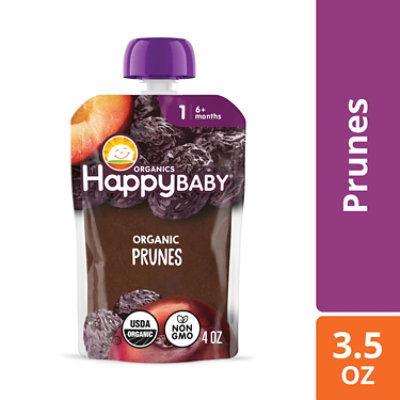 Happy Baby Organics Stage 1 Prunes Pouch - 3.5 Oz - Image 1
