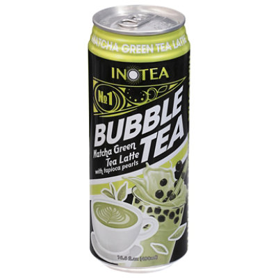Inotea Matcha Green Tea Latte Bubble Tea Can - 16.6 OZ