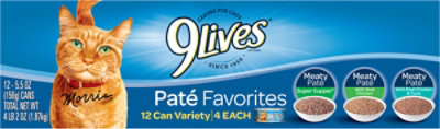 9lives Pate Favorites Variety Pack - 12-5.5 OZ - Image 4