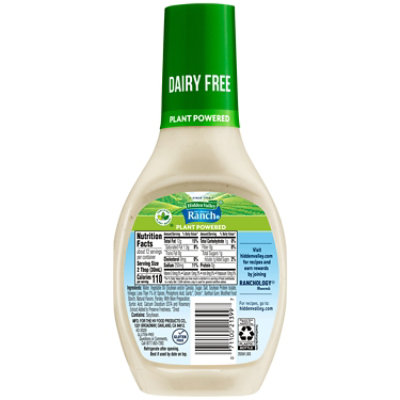 Hidden Valley Original Ranch Plant Powered Dairy Free Ranch Dressing - 12 Fl. Oz. - Image 2