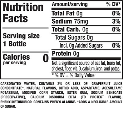 Squirt Zero Sugar Grapefruit Soda Bottles - 6-0.5 Liter - Image 4