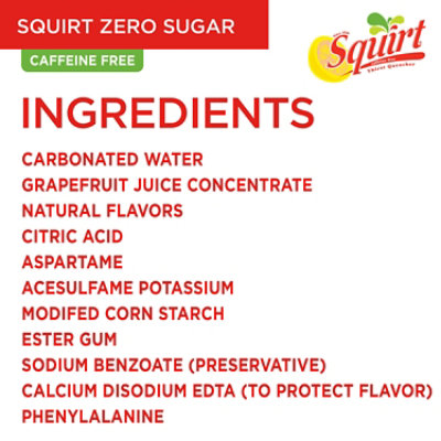 Squirt Zero Sugar Grapefruit Soda Bottles - 6-0.5 Liter - Image 3