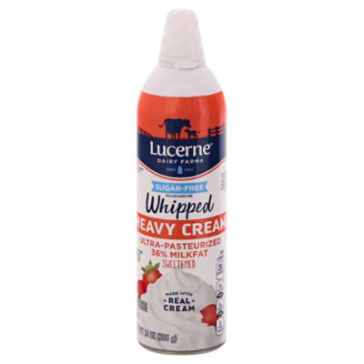 Lucerne Heavy Whipped Cream Sugar Free 14 Oz Safeway