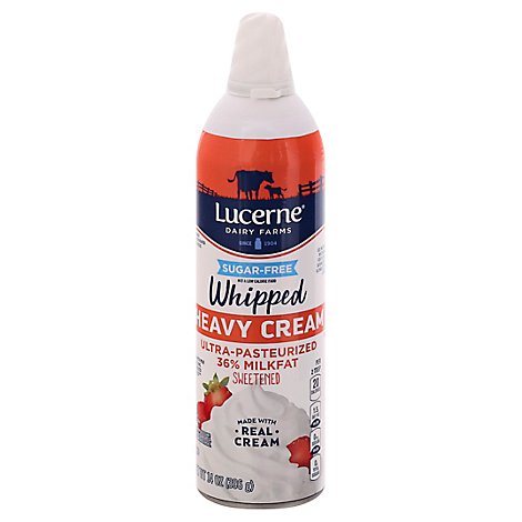 Lucerne Heavy Whipped Cream Sugar Free - 14 OZ