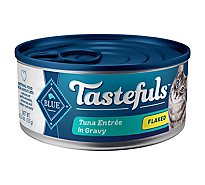 Blue Tastefuls Natural Tuna Entree in Gravy Flaked Wet Cat Food Can - 5.5 Oz