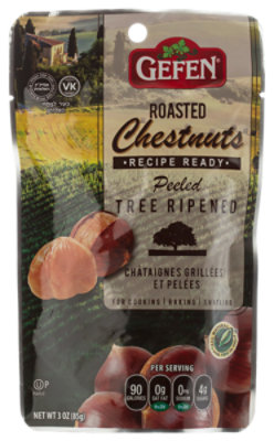 Gefen Whole Rstd Chestnuts Peeled - 3OZ - shaws