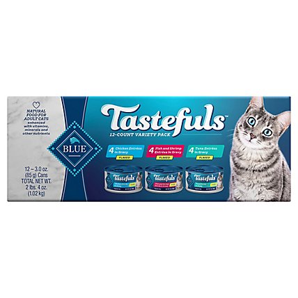 Blue Tastefuls Natural Flaked Wet Cat Food Variety Pack - 12-3 Oz - Image 3