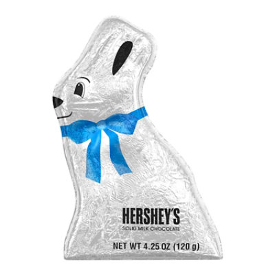 Hersheys Solid Milk Chocolate Easter Candy Bunny - 4.25 Oz - Image 1