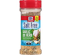 McCormick Salt Free Garlic and Herb Seasoning - 4.37 Oz