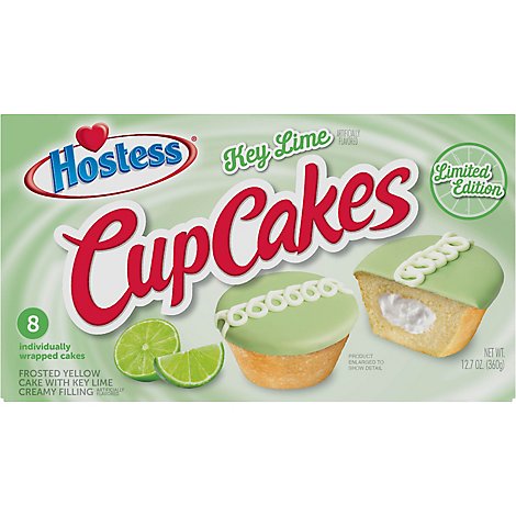 Hostess Key Lime Flavored Cup Cakes 8 Count - 12.7 Oz
