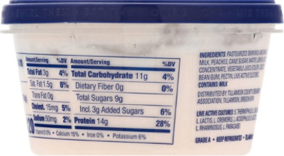 Tillamook Ca Peach & Plain Yogurt - 5.3 OZ - Image 6