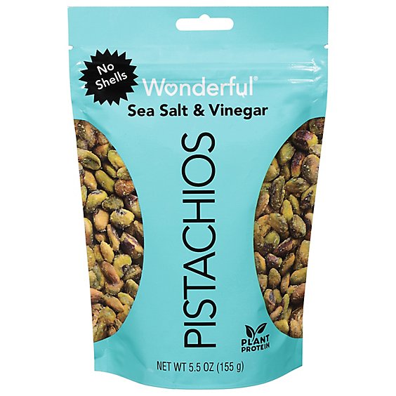 Wonderful Pistachios No Shells Sea Salt Vinegar - 5.5 Oz