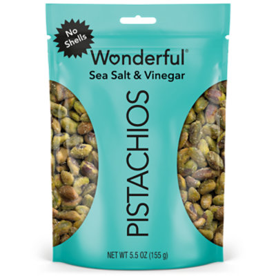 Wonderful Pistachios No Shells Sea Salt Vinegar - 5.5 Oz