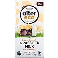Alter Eco Choc Grassfed Milk Rice Crunch - 2.65 OZ - Image 2