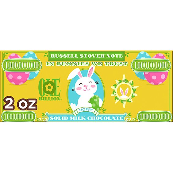 RUSSELL STOVER Easter Bunny Money Solid Milk Chocolate Bar - 2 Oz