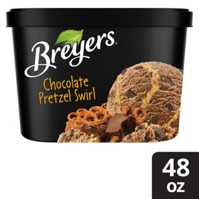 Breyers Chocolate Pretzel Swirl Ice Cream - 1.5 Quart