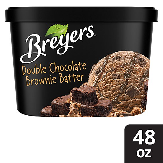 Breyers Double Chocolate Brownie Batter Ice Cream - 1.5 Quart