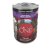 Purina ONE True Instinct Beef And Bison Classic Wet Dog Food - 13 Oz