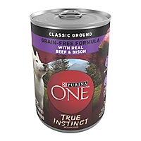 Purina ONE True Instinct Beef And Bison Classic Wet Dog Food - 13 Oz - Image 1