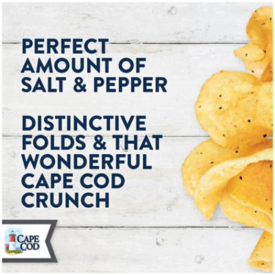 Cape Cod Sea Salt and Cracked Pepper Kettle Cooked Potato Chips - 7.5 Oz - Image 2