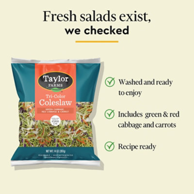 Taylor Farms Salad 3 Color Slaw - 14 Oz - Image 3