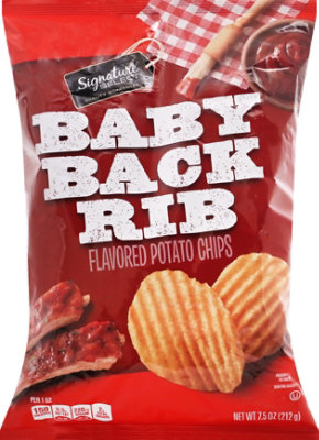 Signature Select Potato Chips Baby Back Ribs - 7.5 OZ - Image 2