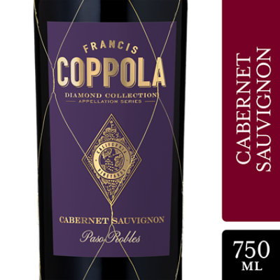 Coppola Diamond Appellation Paso Robles Cabernet Sauvignon 13.5% ABV - 750 Ml - Image 1