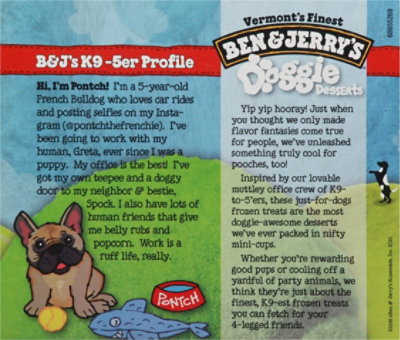 Ben & Jerry's Pontchs Mix Frozen Dog Treat - 4 Count - Image 5