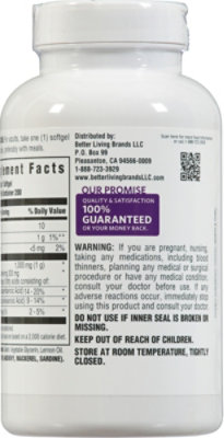 Signature Select/Care Fish Oil 1000mg Lemon Flv Softgel - 200 CT - Image 4