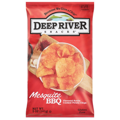 Deep River Snacks Mesquite BBQ Kettle Cooked Potato Chips - 5 Oz - Image 2