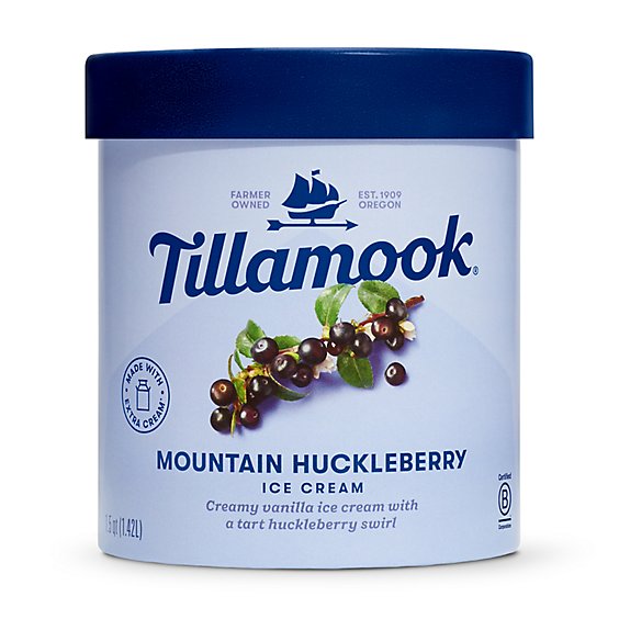 Tillamook Mountain Huckleberry Ice Cream - 48 Oz
